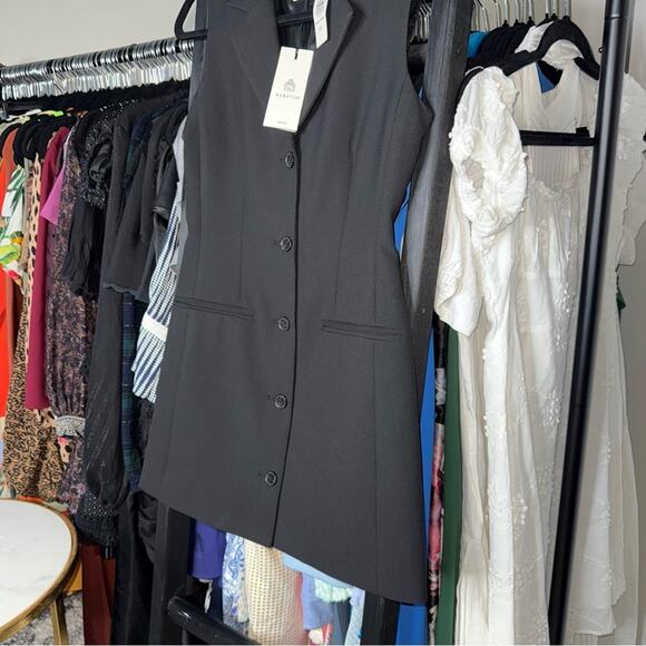 Babaton Aritzia Mastermind Black Sleeveless Blazer Dress - Picture 10 of 14